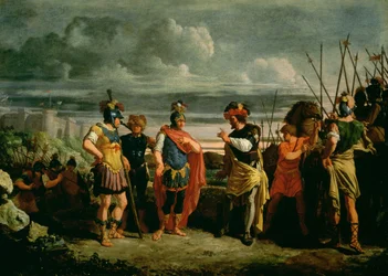 Treffen zwischen Claudius Civilis und dem Kommandanten der römischen Armee
